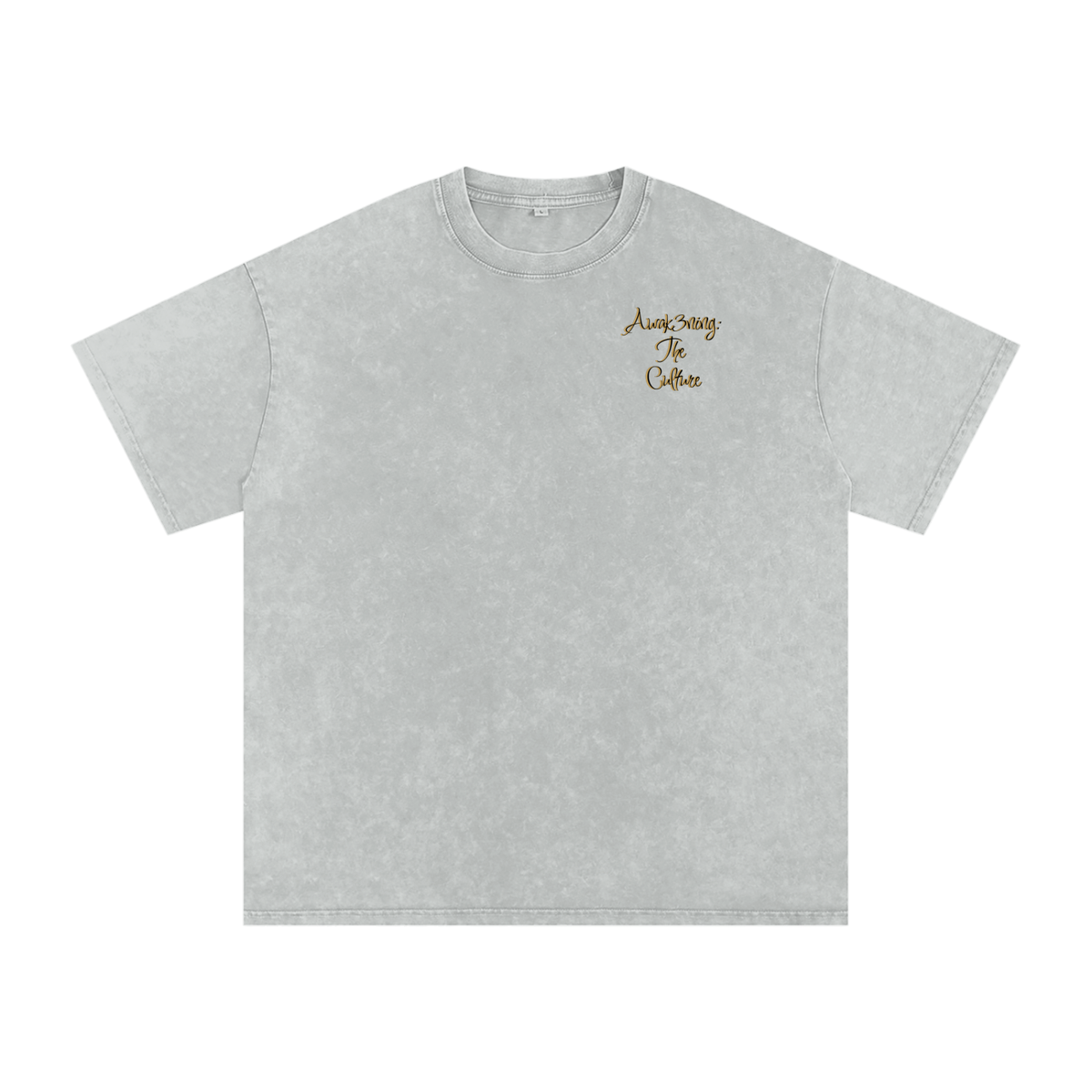 Snow Washed Oversized GIVEN — Luke 12:48 Black Angel